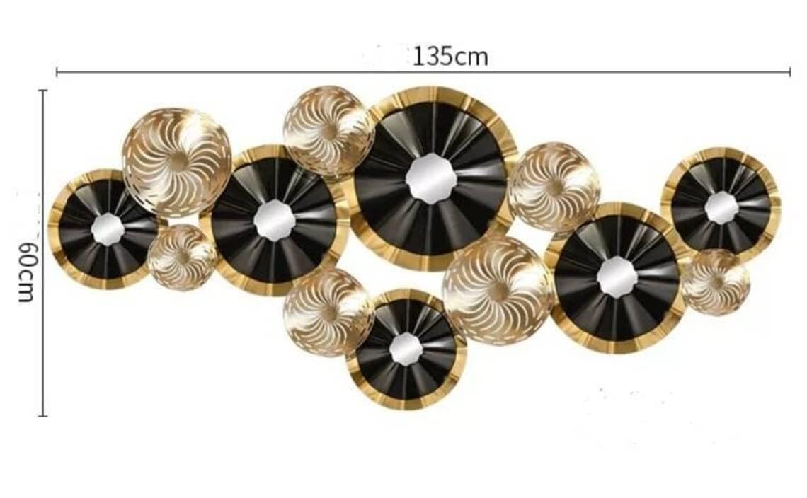 Luxury Black & Gold Abstract Wall Art