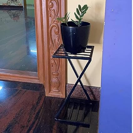 Anasay Modern Plant Stand black set of 2