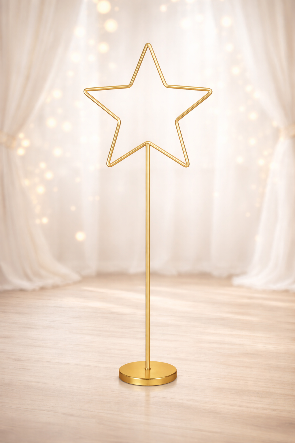 Anasay Wedding Arch Star Metal Stand, 5 ft set of 2