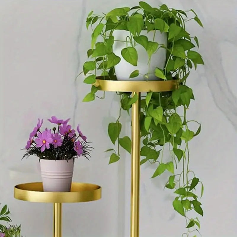 Metal Plant Stand with Wheels Modern Decoration Plant