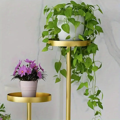 Metal Plant Stand with Wheels Modern Decoration Plant
