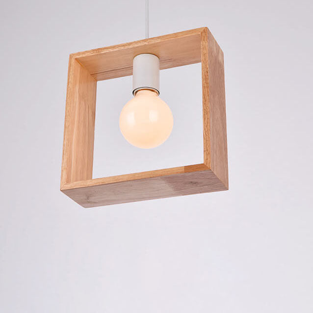 Anasay Wooden Ceiling Lamp for Dining Hall Wooden Hanging Lamp