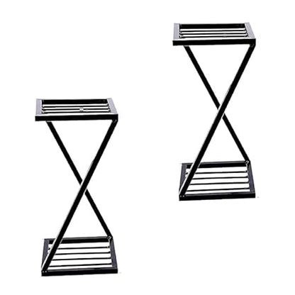 Anasay Modern Plant Stand black set of 4