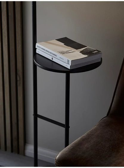 SoCo Lighting Donnall Black Shelf Floor Lamp