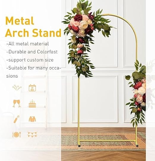 Anasay Wedding Arch Metal Stand, 6 ft