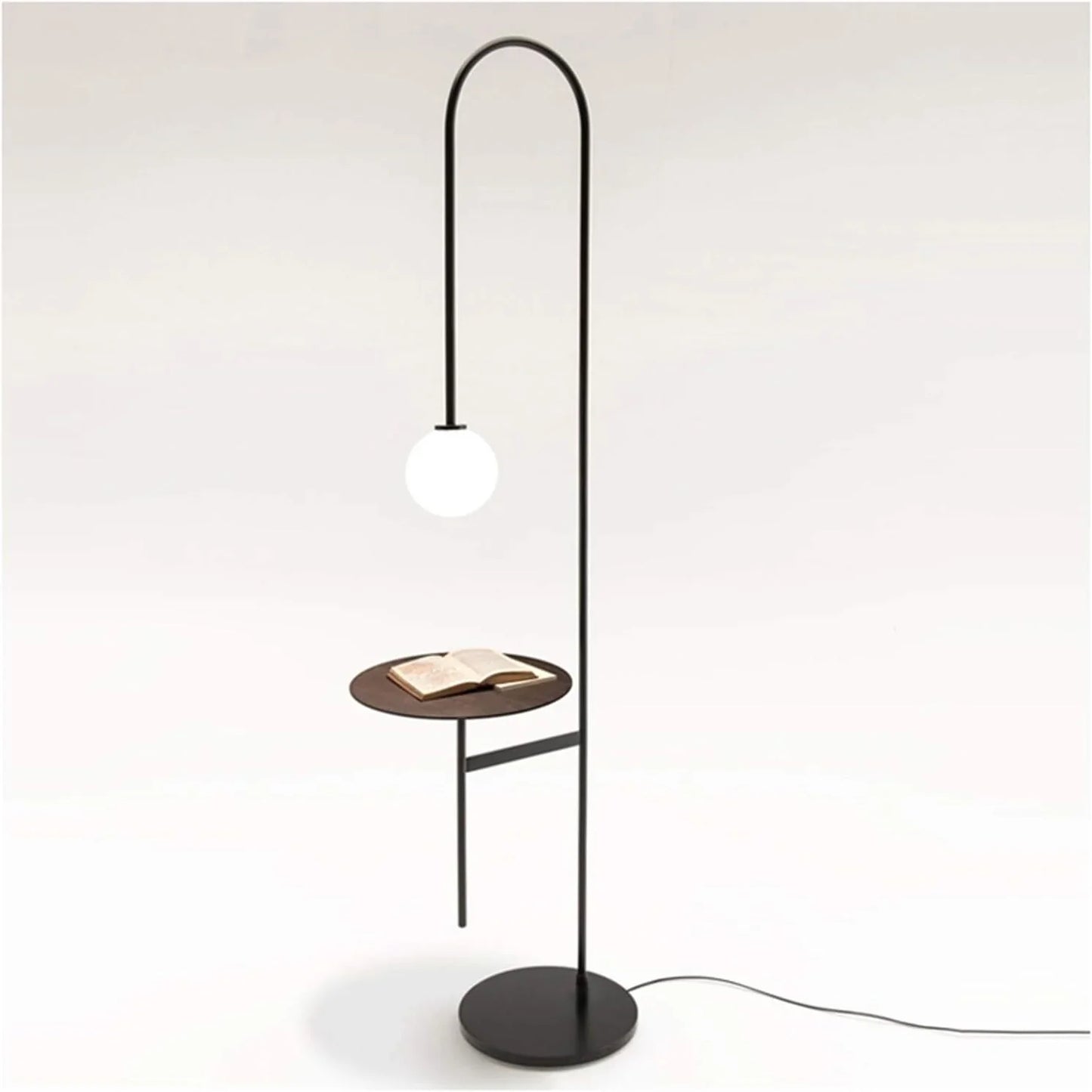 Modern Nordic Floor Lamp with Built-in Table
