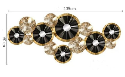 Luxury Black & Gold Abstract Wall Art