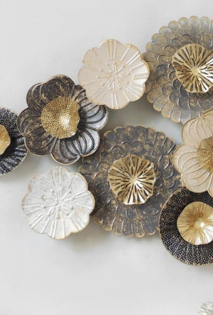 Royal Blossom Luxury Metal Wall Art