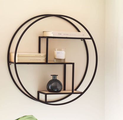 Anasay Modern Round Shaped Wall Mount Shelf