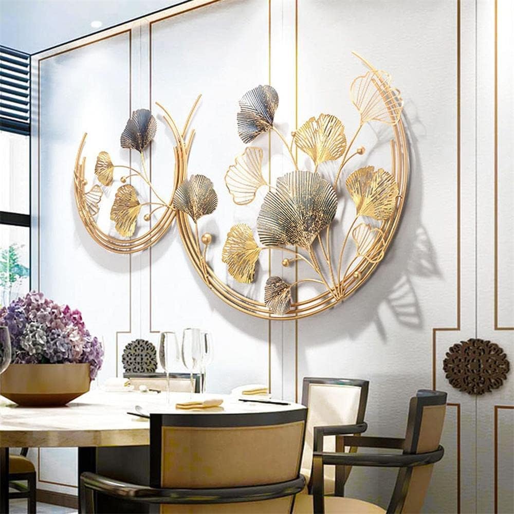 Golden Ginkgo Leaf Luxury Wall Art