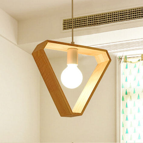 Anasay Wooden Ceiling Lamp for Dining Hall Wooden Hanging Lamp