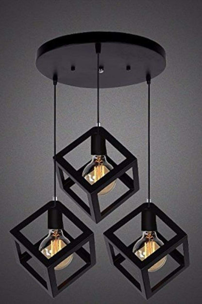 Anasay 3in1 Base Square Cube Hanging Lamp Square Cube Hanging Lamp