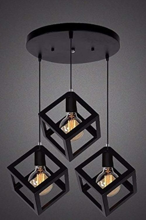 Anasay 3in1 Base Square Cube Hanging Lamp Square Cube Hanging Lamp