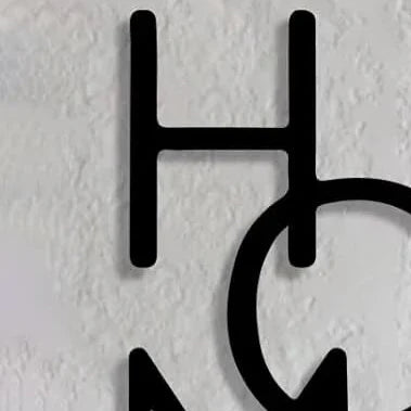 Anasay Vertical “HOME” Text Metal Wall Art – Modern Wall Decor for Living Room, Entryway & More