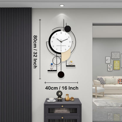 Orbit Shelf Luxe Wall Clock