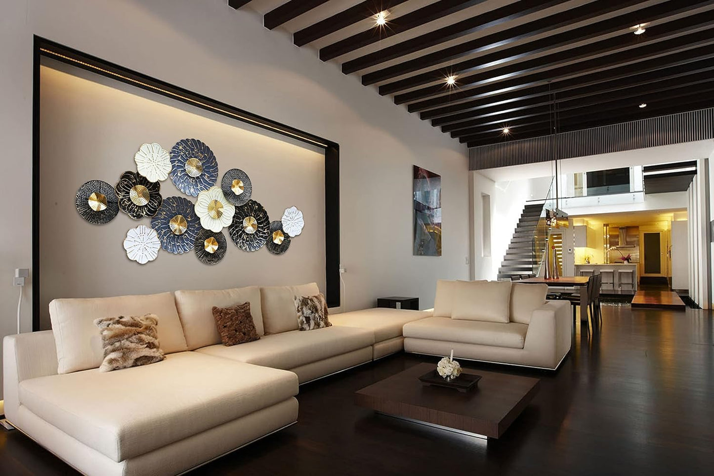Royal Blossom Luxury Metal Wall Art
