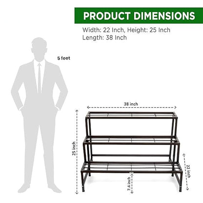 Anasay Plant Stands Plant Stand for Balcony Rust Proof Metal Plant Stand for Living Room