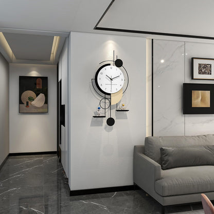 Orbit Shelf Luxe Wall Clock