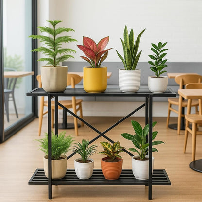 Anasay Plant Stands for Outdoor Balcony, Flower Pot Stand for Indoor Plants