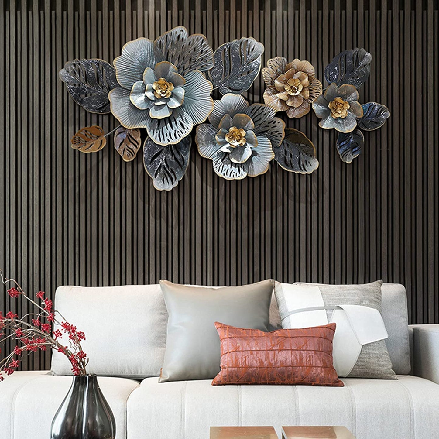 Luxury Midnight Floral Wall Art