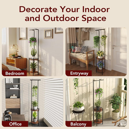 Anasay Plant Stands Plant Stand for Balcony Rust Proof Metal Plant Stand for Living Room