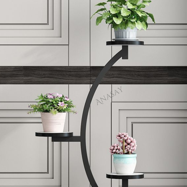Multi Layer Timber Flower Plant Stand Modern Decoration Plant