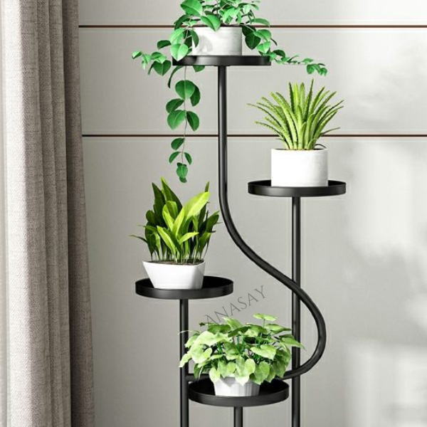 Square Metal Plant Stand Modern Decoration Plant