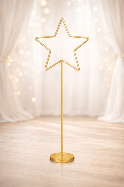 Anasay Wedding Arch Star  Metal Stand, 5 ft  set of 2