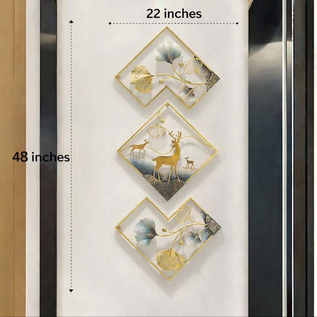 Royal Deer Luxe Wall Art Set