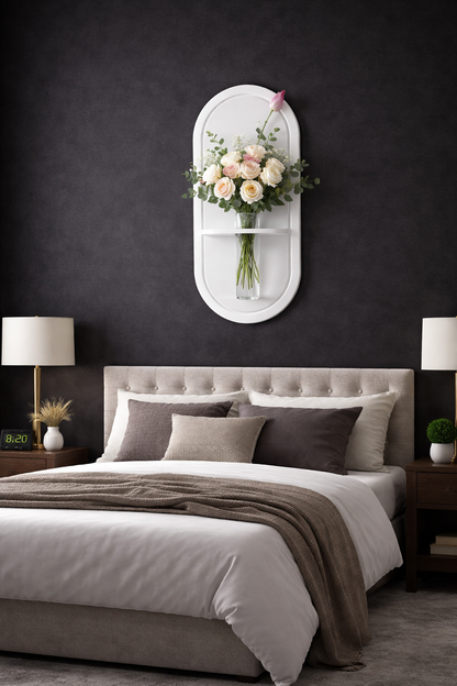 Anasay Luxury Wall Vase Decor with Floral Arrangement