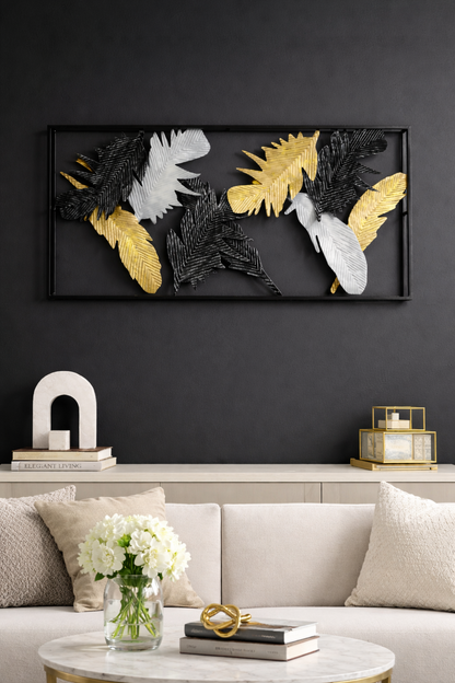 Luxury Palm Leaf Metal Wall Decor