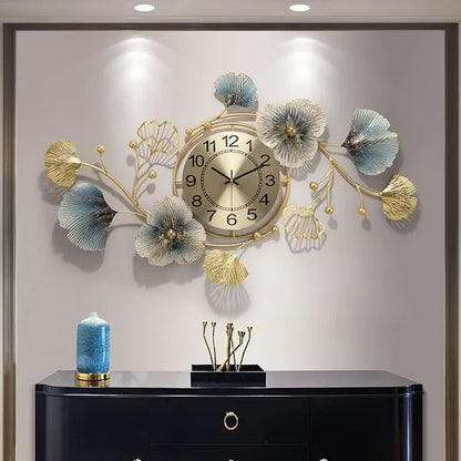 Floral Wall Clock Art Ideal Home Decor Items And Wall