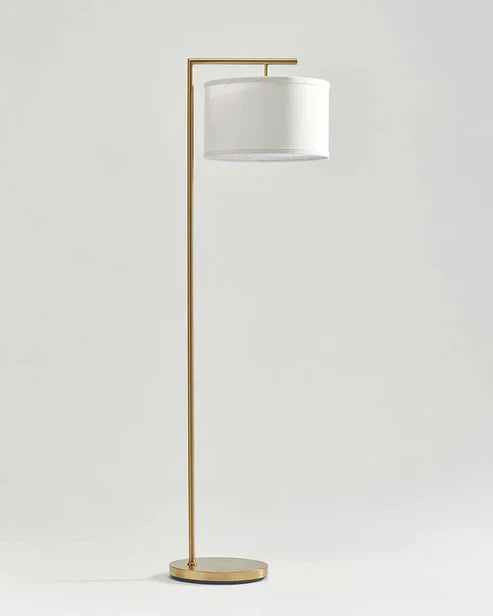 Golden Floor Lamp for Living Room & Bedroom Decor