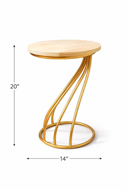 Anasay Modern  Metal side Table