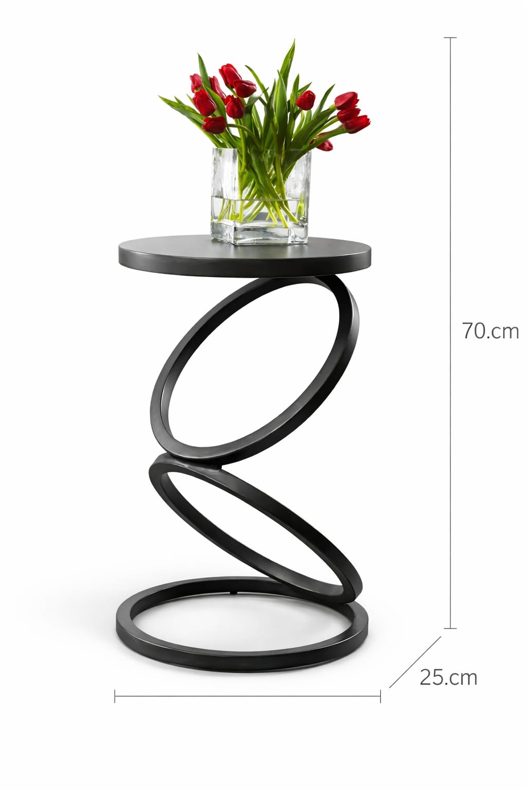 Anasay Modern  Metal side Table