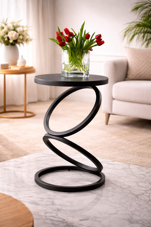 Anasay Modern  Metal side Table