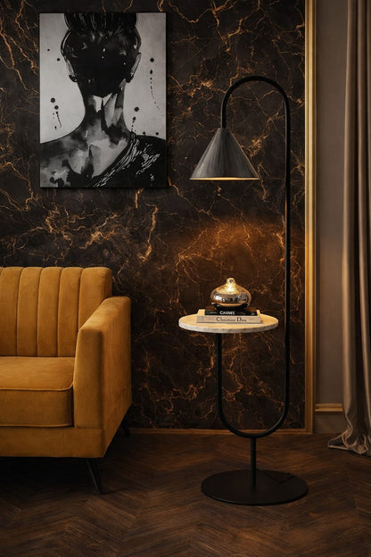 Classic Floor Lamp for Living Room Home Decoration Brown