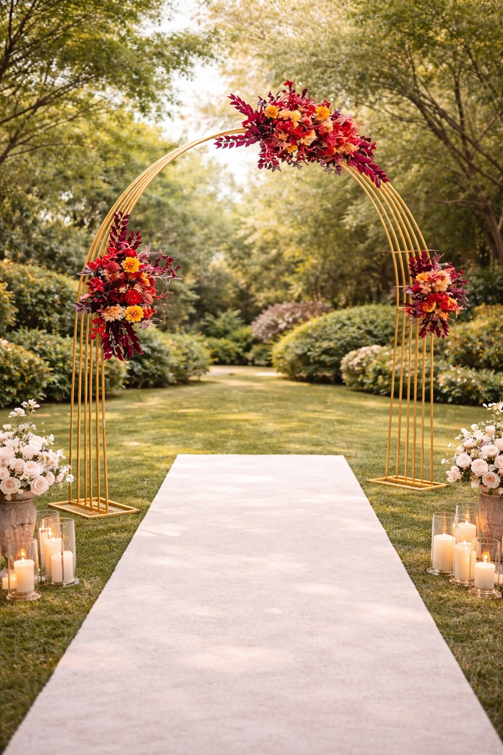 Anasay Wedding Arch Gate Metal Stand, 6 ft  set of