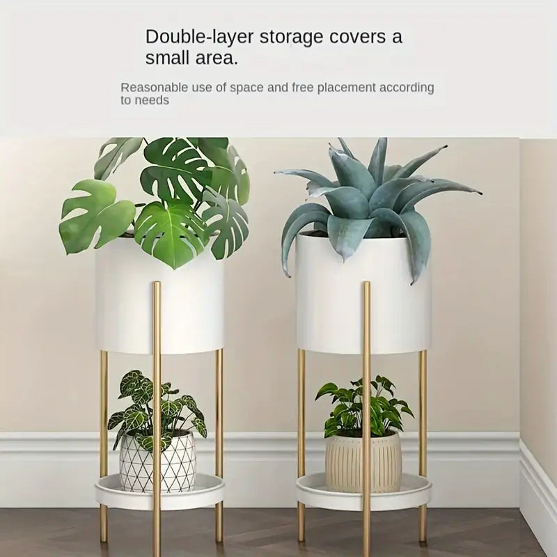 Metal Flower Stand - Perfect for Home Decor ( Set of 2 )
