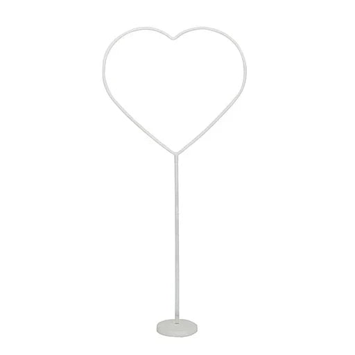 Anasay Wedding Arch Heart Metal Stand, 5 ft  set of 2