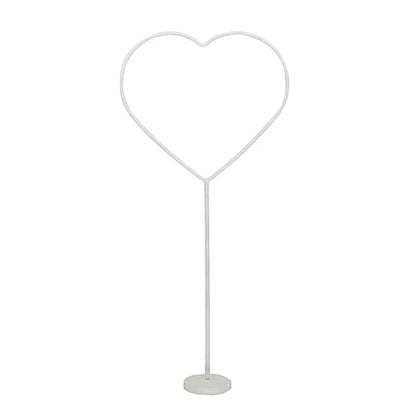 Anasay Wedding Arch Heart Metal Stand, 5 ft  set of 2