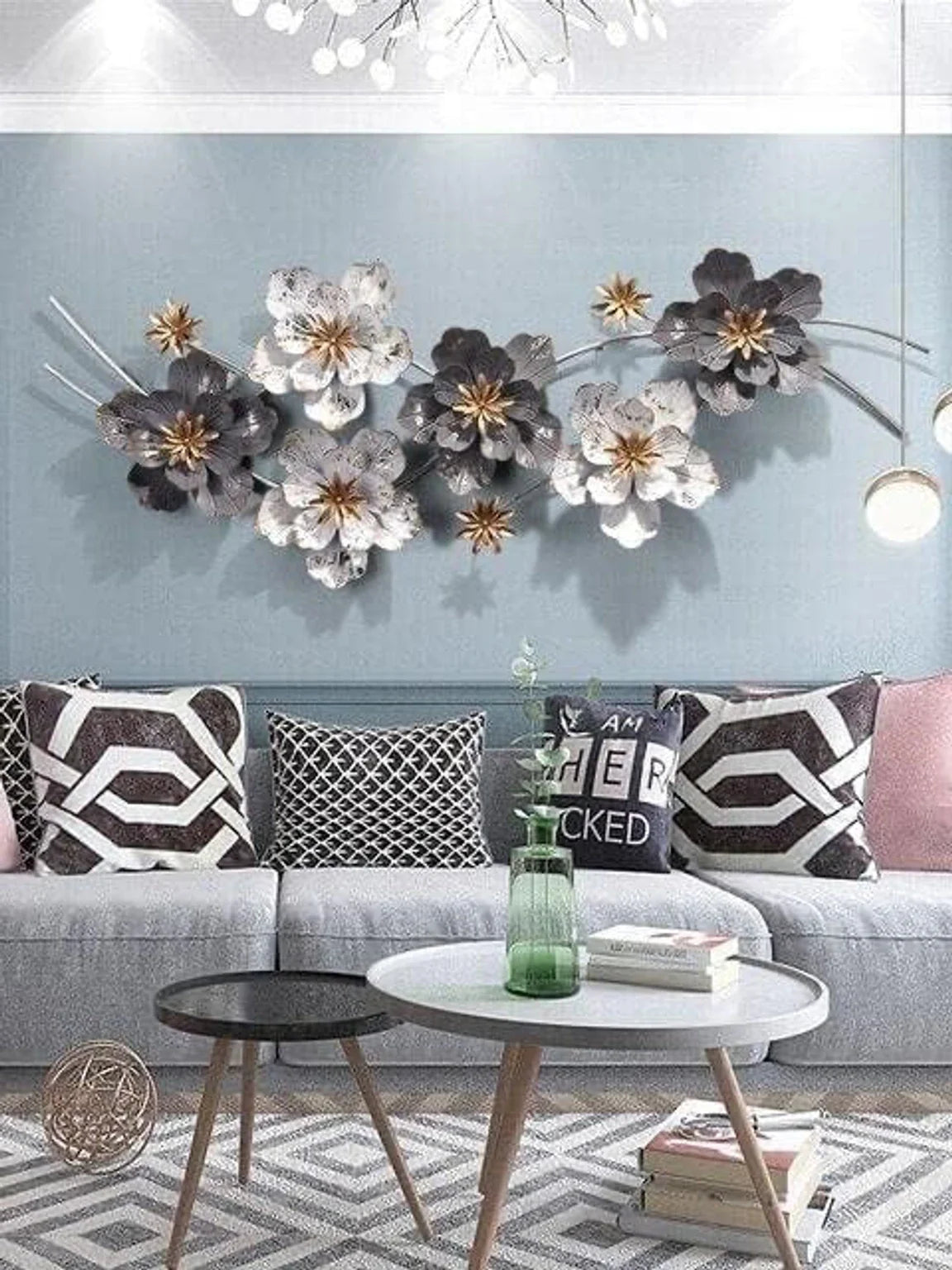 Royal Blossom Metal Wall Art